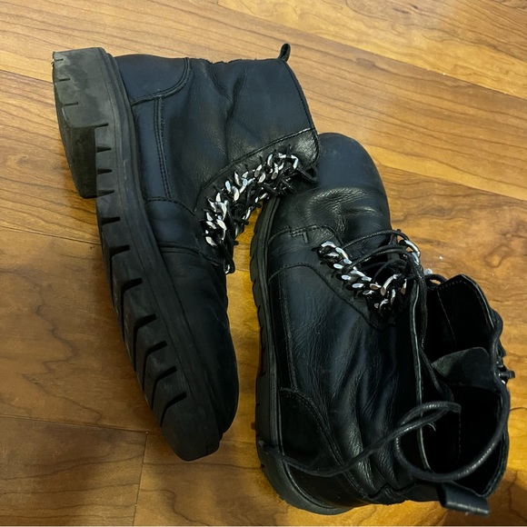 Combat lace up boots size 9.5 - Picture 5 of 12